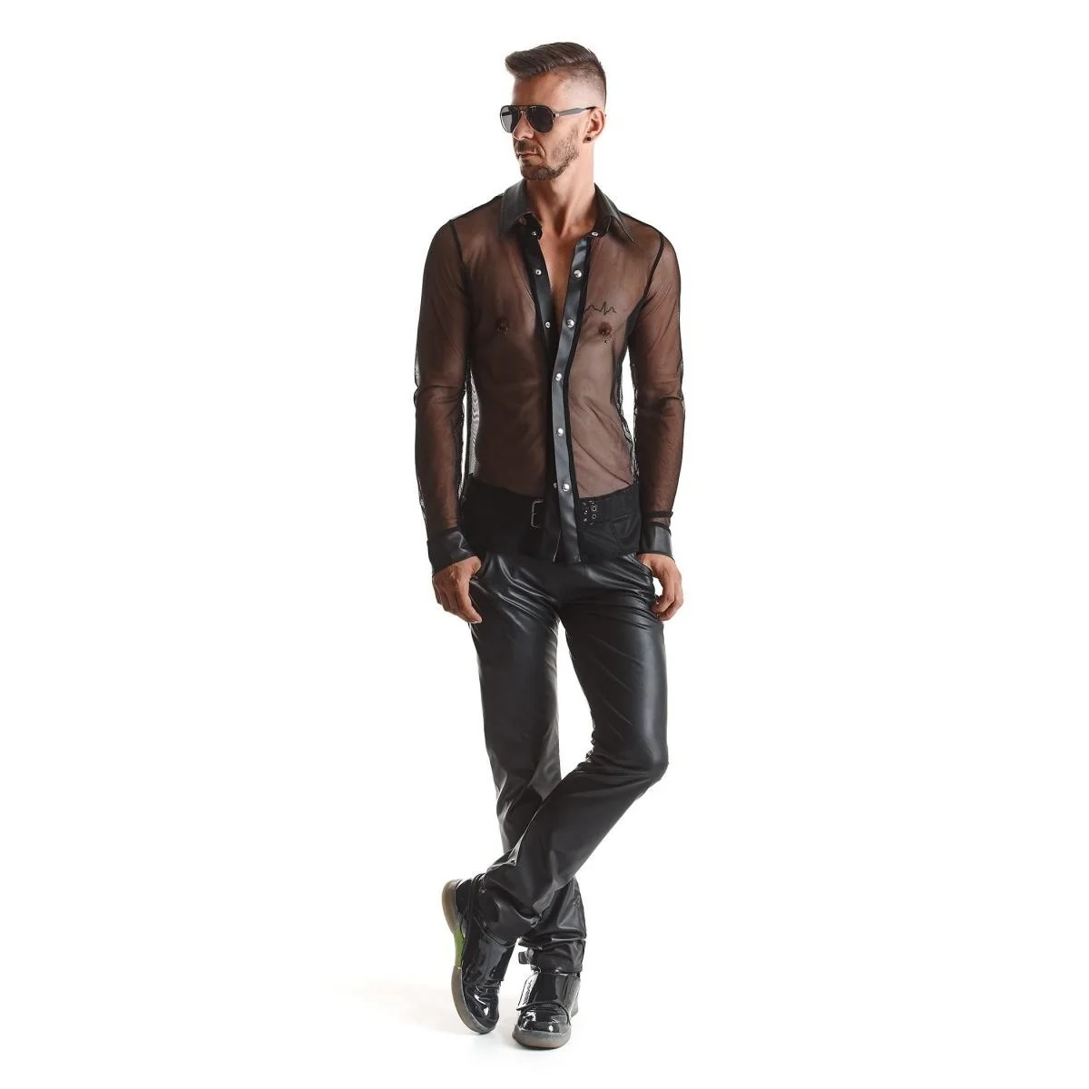 Herren Hemd Rmcesare001 Schwarz von Regnes Fetish Planet kaufen | Fesselliebe