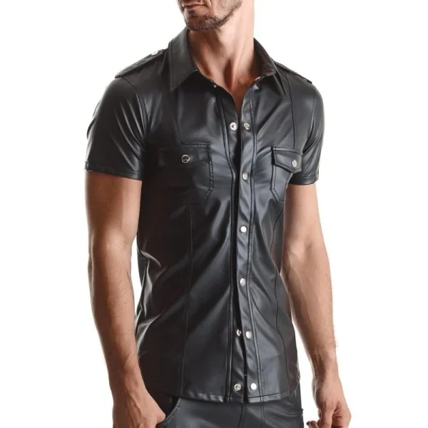 Herren Hemd Rmluca001 Schwarz von Regnes Fetish Planet kaufen | Fesselliebe