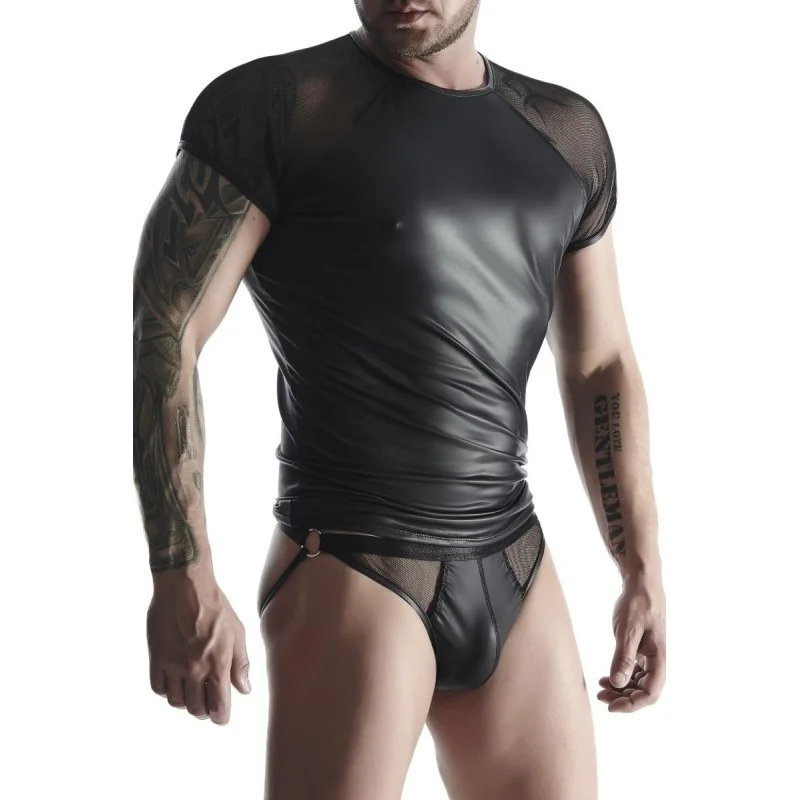 T-Shirt Tsh017 Schwarz von Regnes Fetish Planet kaufen | Fesselliebe