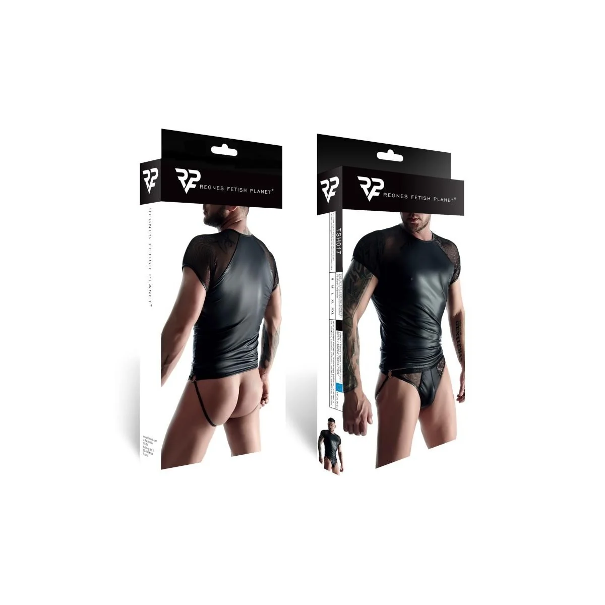 T-Shirt Tsh017 Schwarz von Regnes Fetish Planet kaufen | Fesselliebe