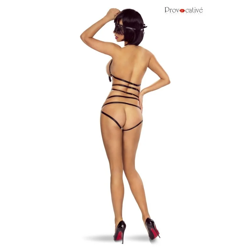 Schwarzer Harness Ouvert Slip Pr6099 von Provocative kaufen | Fesselliebe