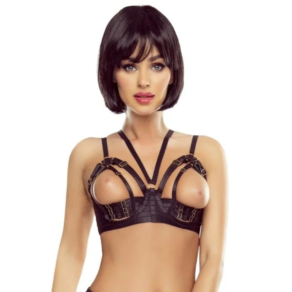 Schwarzer Harness Bh Pr1634 von Provocative kaufen | Fesselliebe