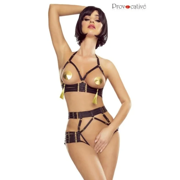 Schwarzer Harness Bra Pr1632 von Provocative kaufen | Fesselliebe
