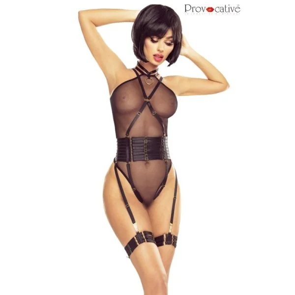 Schwarzer Harness Body Pr1624 von Provocative kaufen | Fesselliebe