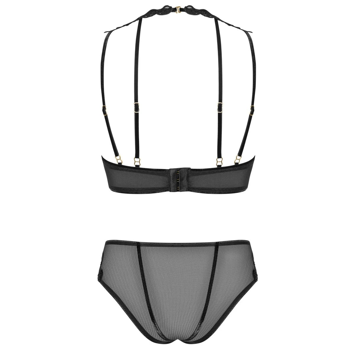 Set aus Bügel-Bh mit Stickerei und Panty 171818 von Petite Noir kaufen | Fesselliebe