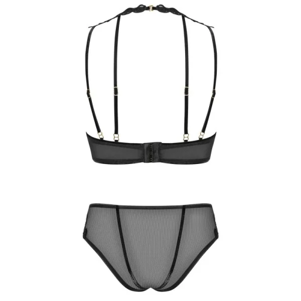 Set aus Bügel-Bh mit Stickerei und Panty 171818 von Petite Noir kaufen | Fesselliebe