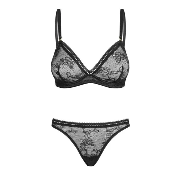 Set aus Bügel-Bh Spitze und String 030418 von Petite Noir kaufen | Fesselliebe