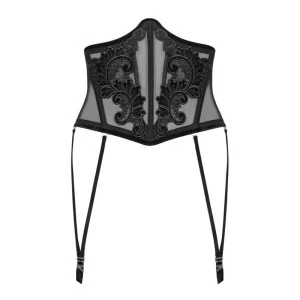 Taillenkorsett mit Stickerei und Strapshaltern 2018 von Petite Noir kaufen | Fesselliebe