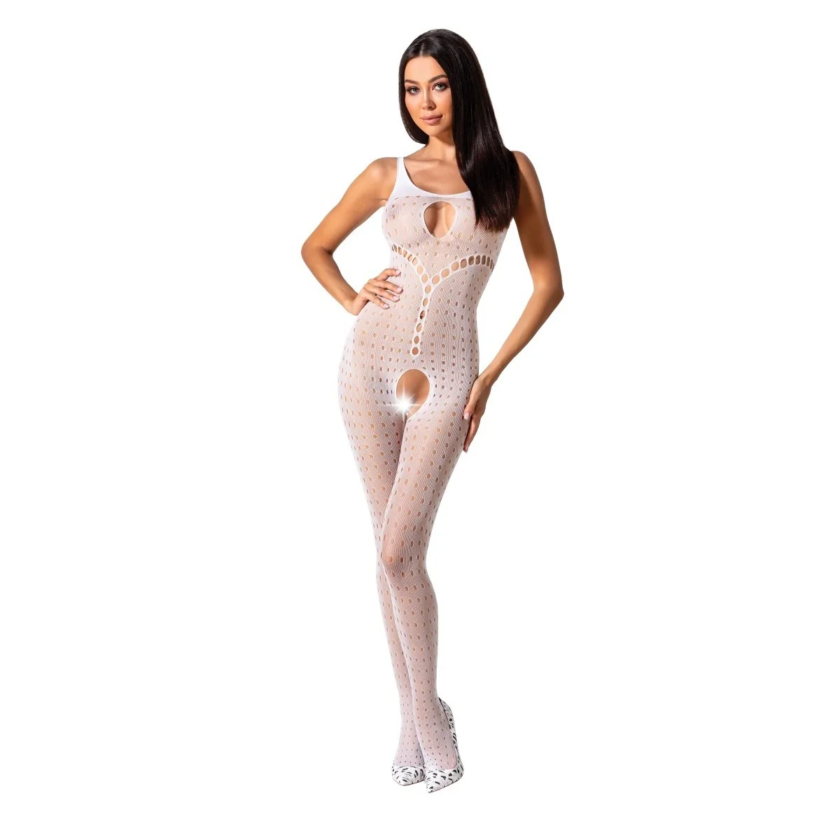 Weißer Ouvert Bodystocking Bs078 von Passion kaufen | Fesselliebe