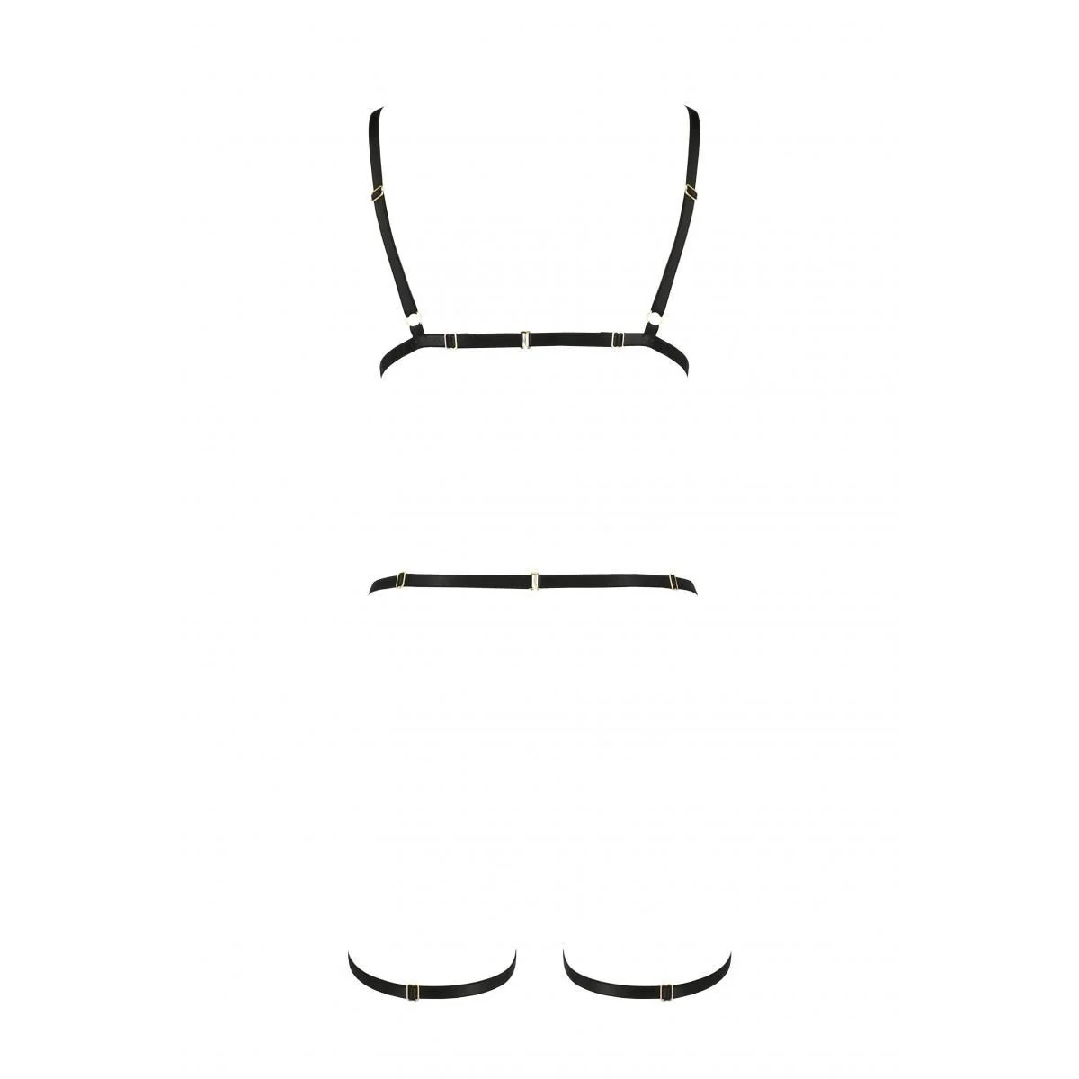 Schwarzes Harness Dress Pa595766 von Passion Devil Collection kaufen | Fesselliebe