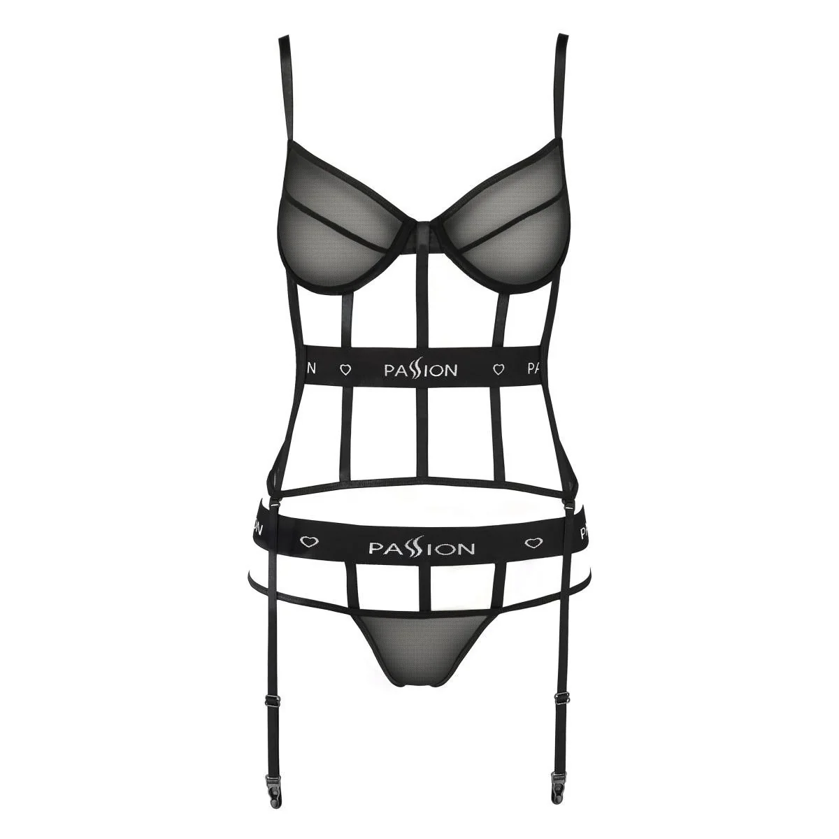 Schwarzes Corset Pa595627 von Passion Devil Collection kaufen | Fesselliebe