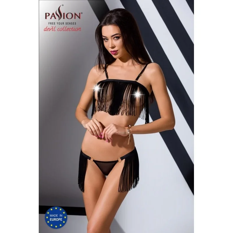 Schwarzes Set Kassandra von Passion Devil Collection kaufen | Fesselliebe