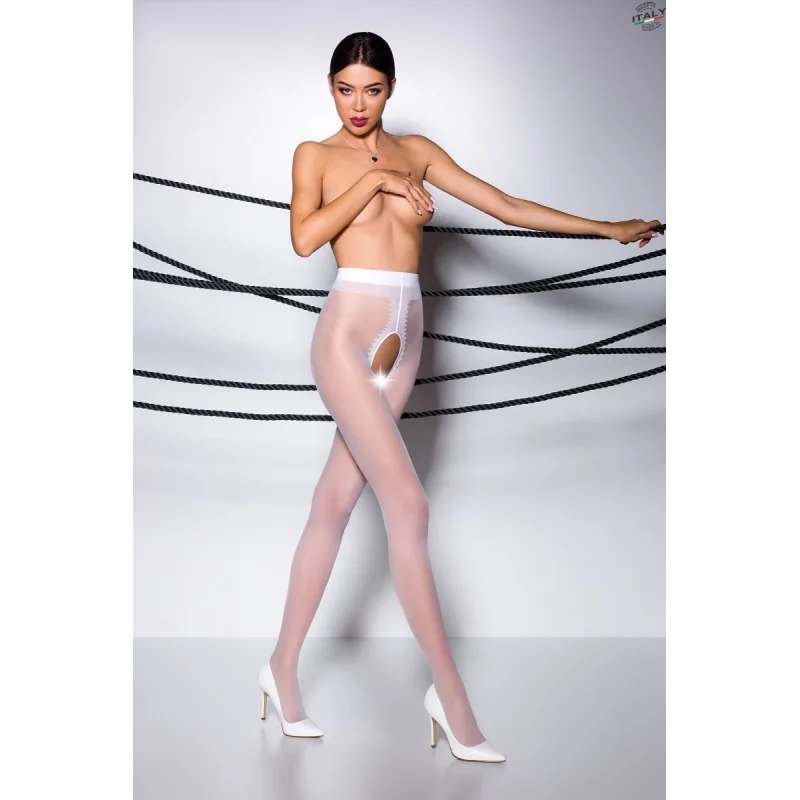 Ouvert Strumpfhose Ti Open 007 Weiß von Passion Erotic Line kaufen | Fesselliebe