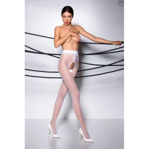 Ouvert Strumpfhose Ti Open 007 Weiß von Passion Erotic Line kaufen | Fesselliebe