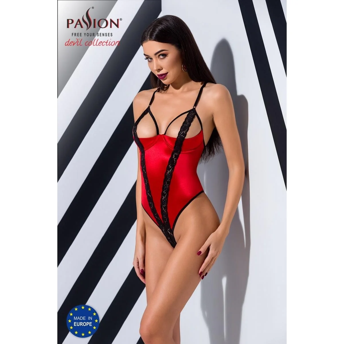 Roter Stringbody Pa595315 von Passion Devil Collection kaufen | Fesselliebe