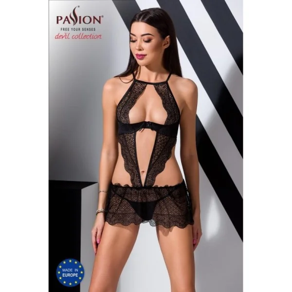 Schwarzes Chemise Pa595276 von Passion Devil Collection kaufen | Fesselliebe