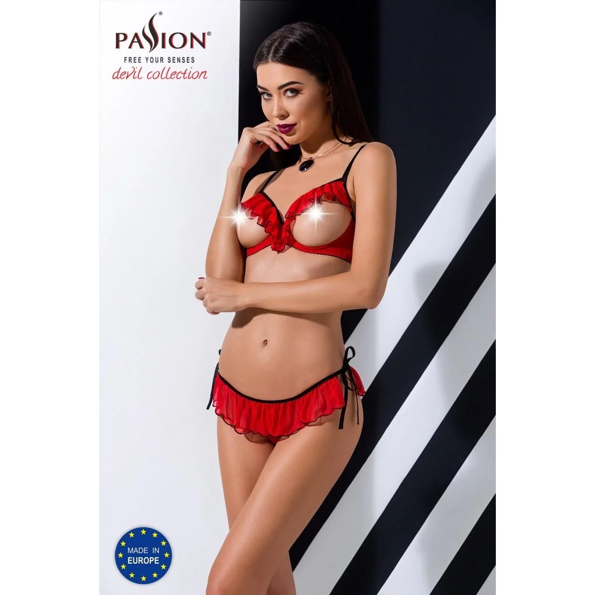 Rotes Ouvert Set Cherry von Passion Devil Collection kaufen | Fesselliebe