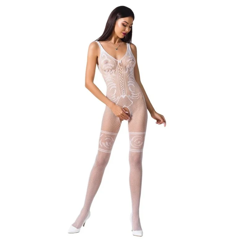 Weißer Ouvert Bodystocking Bs069 von Passion kaufen | Fesselliebe