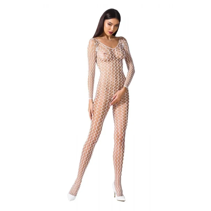 Weißer Ouvert Bodystocking Bs068 von Passion kaufen | Fesselliebe