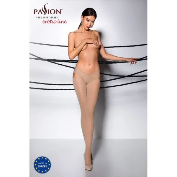 Ouvert Strumpfhose Ti Open 005 Beige von Passion Erotic Line kaufen | Fesselliebe