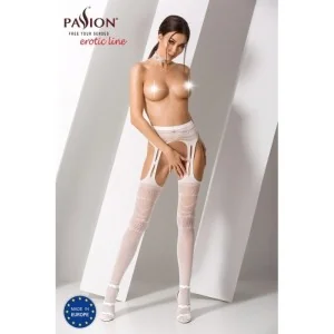 Ouvert Strumpfhose S020 Weiß von Passion Erotic Line kaufen | Fesselliebe