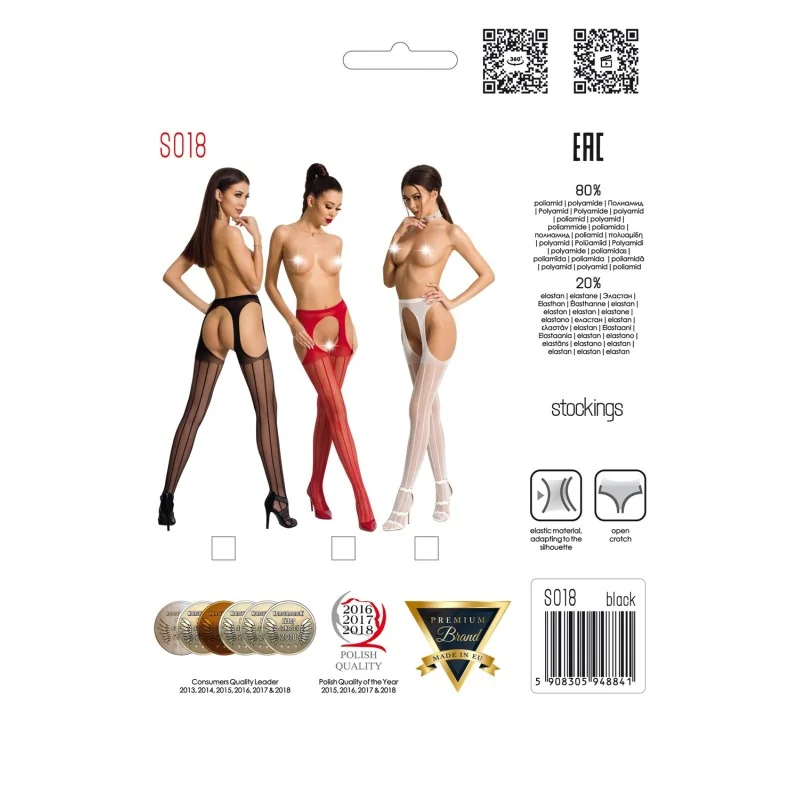 Ouvert Strumpfhose S018 Weiß von Passion Erotic Line kaufen | Fesselliebe 2