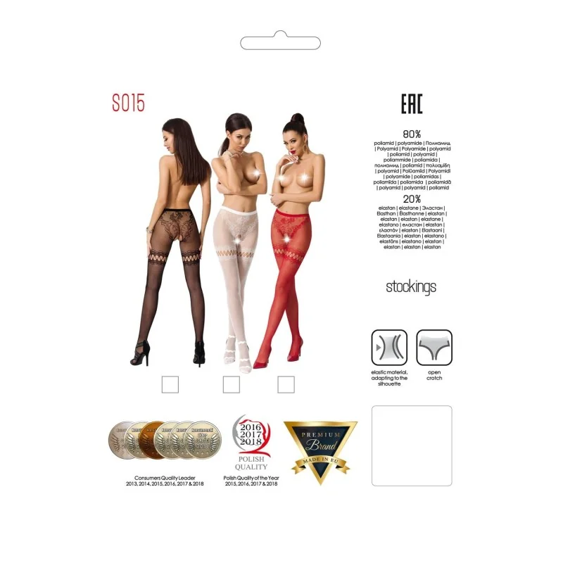 Ouvert Strumpfhose S015 Weiß von Passion Erotic Line kaufen | Fesselliebe 2