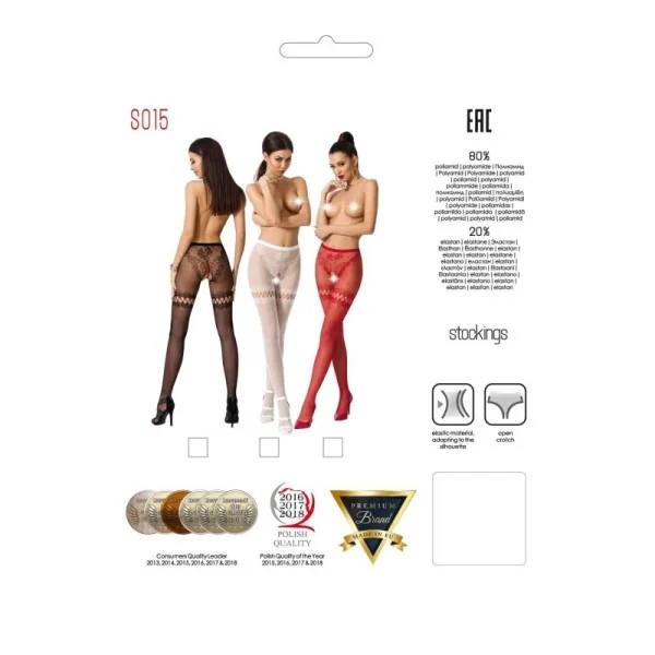 Ouvert Strumpfhose S015 Rot von Passion Erotic Line kaufen | Fesselliebe