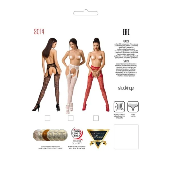 Ouvert Strumpfhose S014 Schwarz von Passion Erotic Line kaufen | Fesselliebe