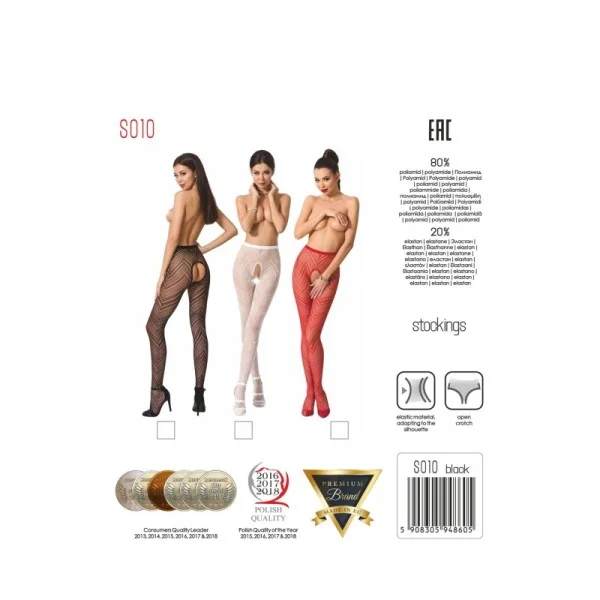 Ouvert Strumpfhose S010 Rot von Passion Erotic Line kaufen | Fesselliebe