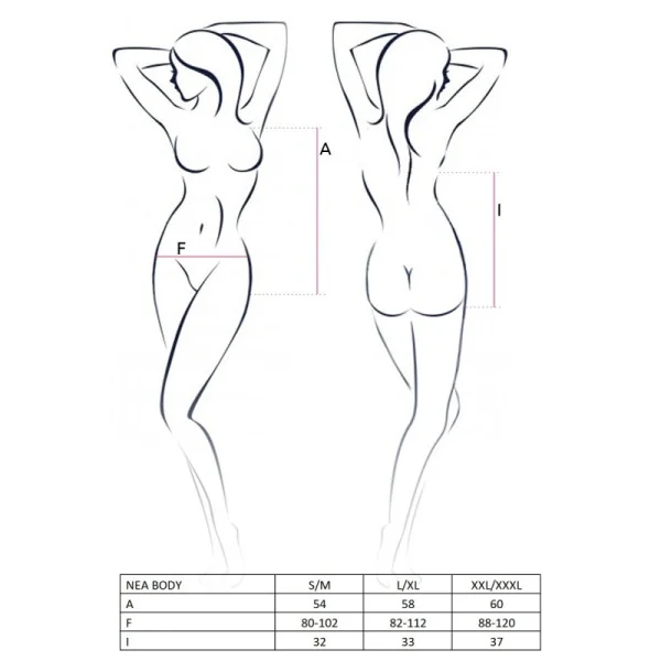 Schwarzer Body Nea von Passion kaufen | Fesselliebe