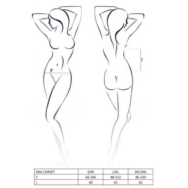 Ecru Corset Mia von Passion kaufen | Fesselliebe