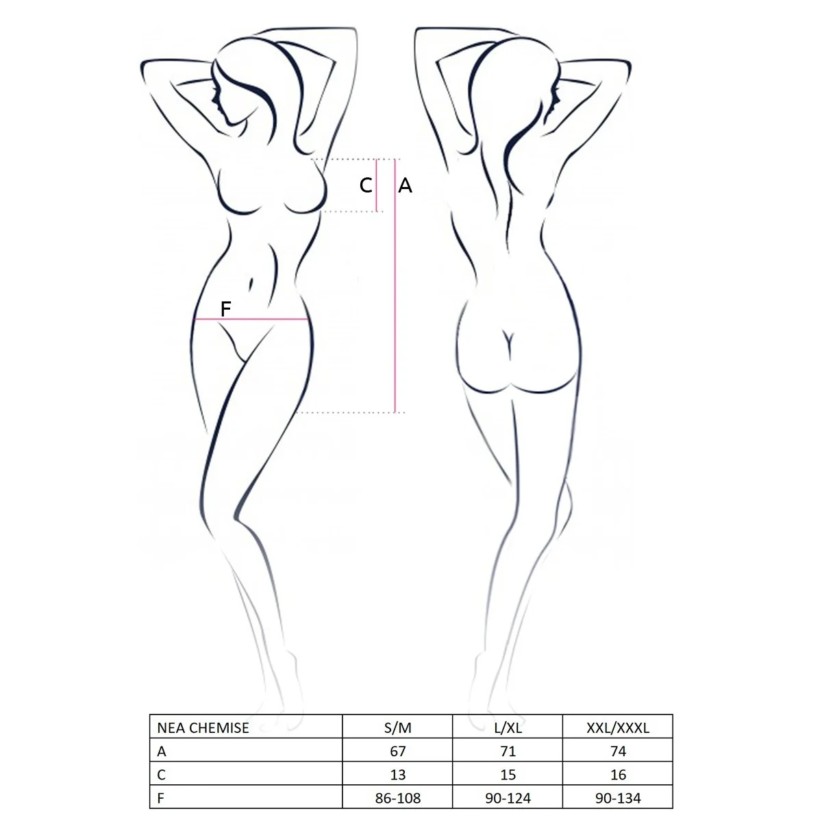 Schwarz/Blaues Chemise Gisele von Passion kaufen | Fesselliebe