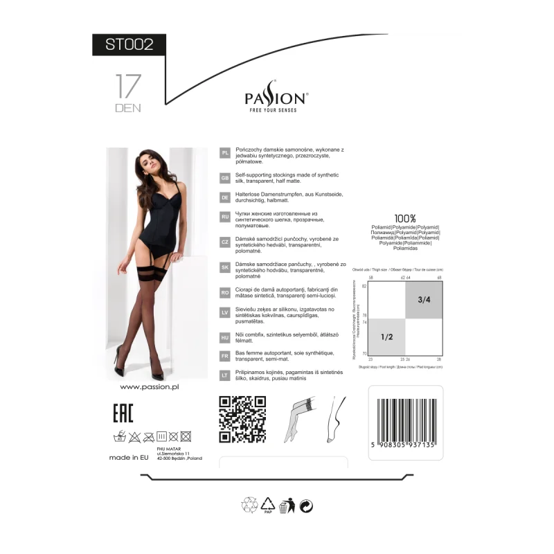 Strümpfe St002 Schwarz von Passion kaufen | Fesselliebe 2