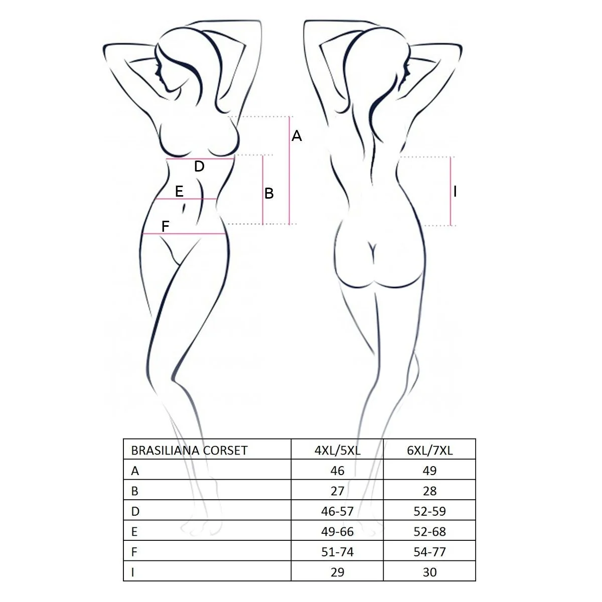 Schwarzes Strapshemd Brasiliana von Passion Plus Size kaufen | Fesselliebe