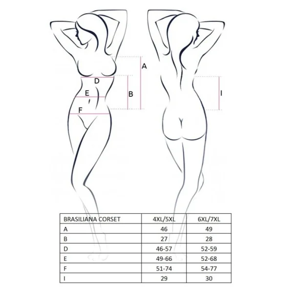 Schwarzes Strapshemd Brasiliana von Passion Plus Size kaufen | Fesselliebe