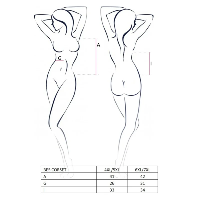 Schwarzes Wetlook Gorset Bes von Passion Plus Size kaufen | Fesselliebe 2