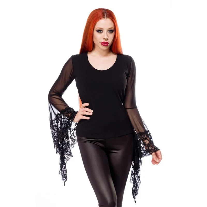 Langarm Shirt mit Spitze 90522 von Ocultia kaufen | Fesselliebe