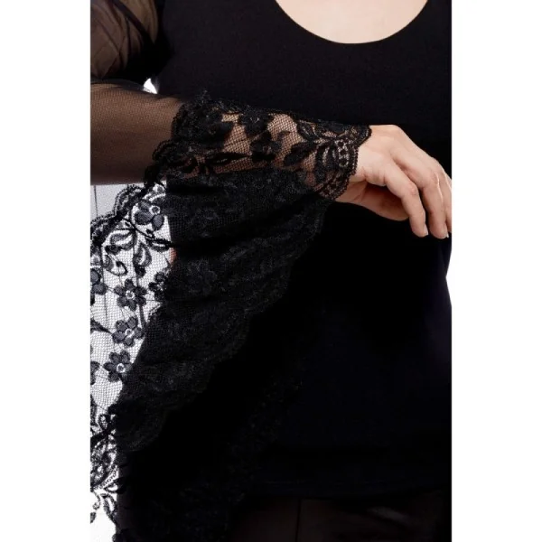 Langarm Shirt mit Spitze 90522 von Ocultia kaufen | Fesselliebe