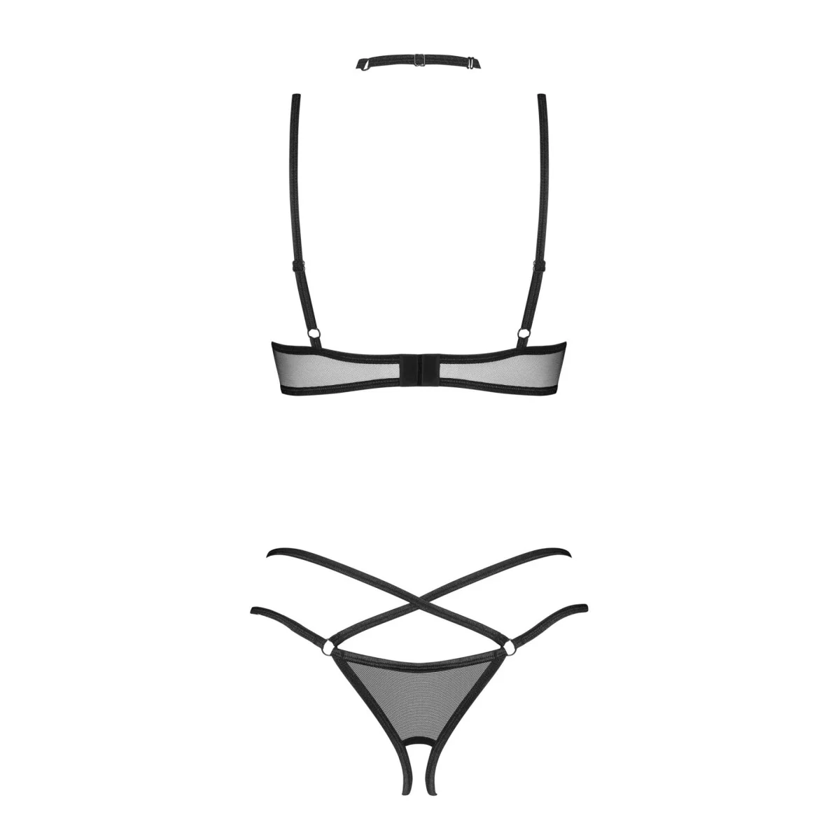 3-Teilges Ouvert Set Donarella Schwarz von Obsessive kaufen | Fesselliebe