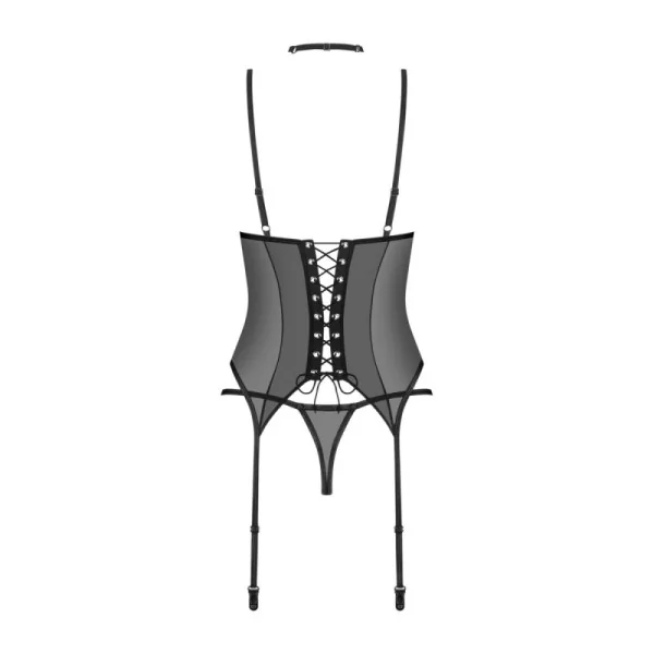Strapshemd Set Donarella Schwarz von Obsessive kaufen | Fesselliebe