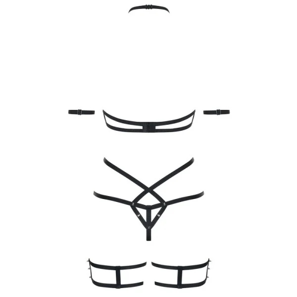 Set Schwarz 858-Set-1 von Obsessive kaufen | Fesselliebe