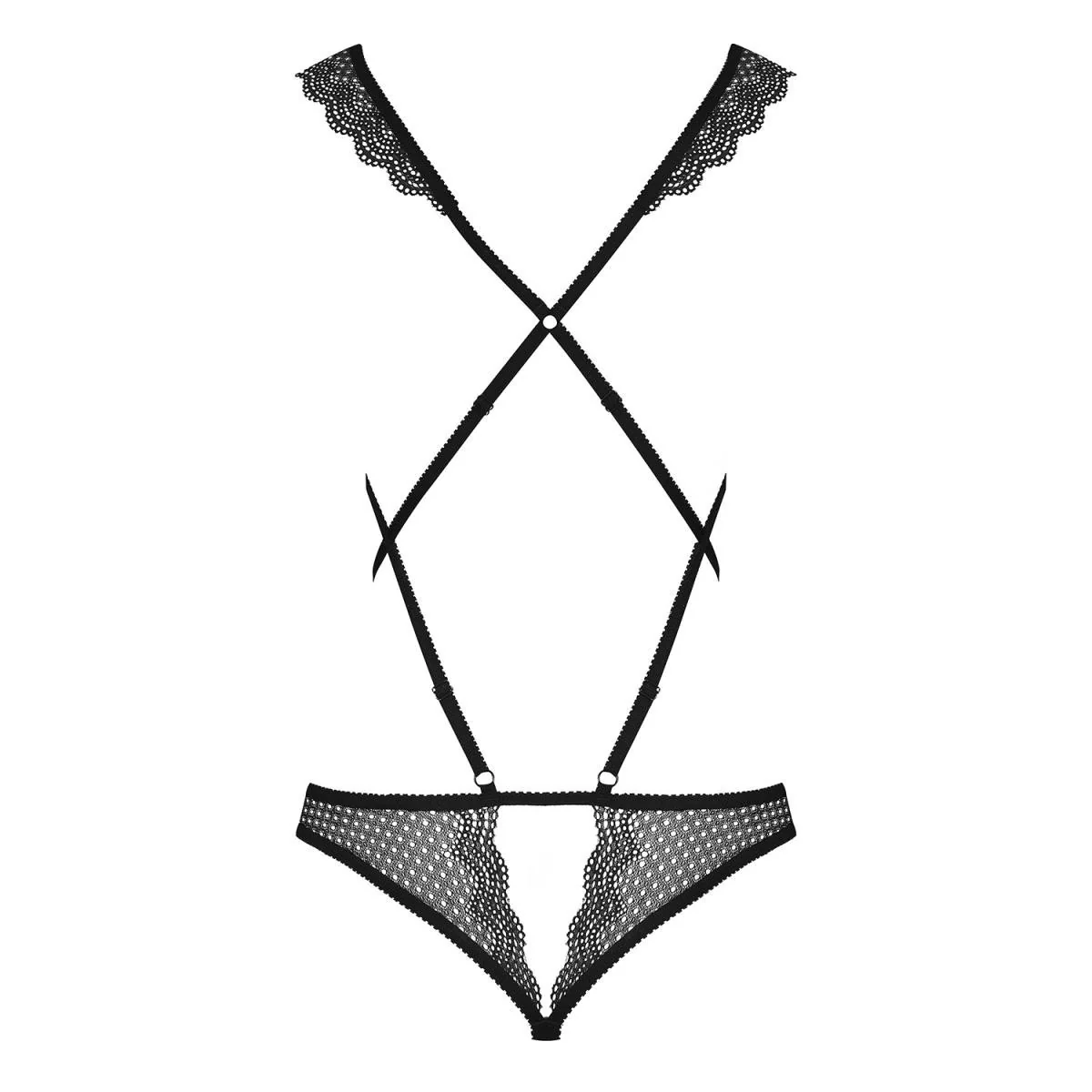 Ouvert Body Schwarz 857-Ted-1 von Obsessive kaufen | Fesselliebe