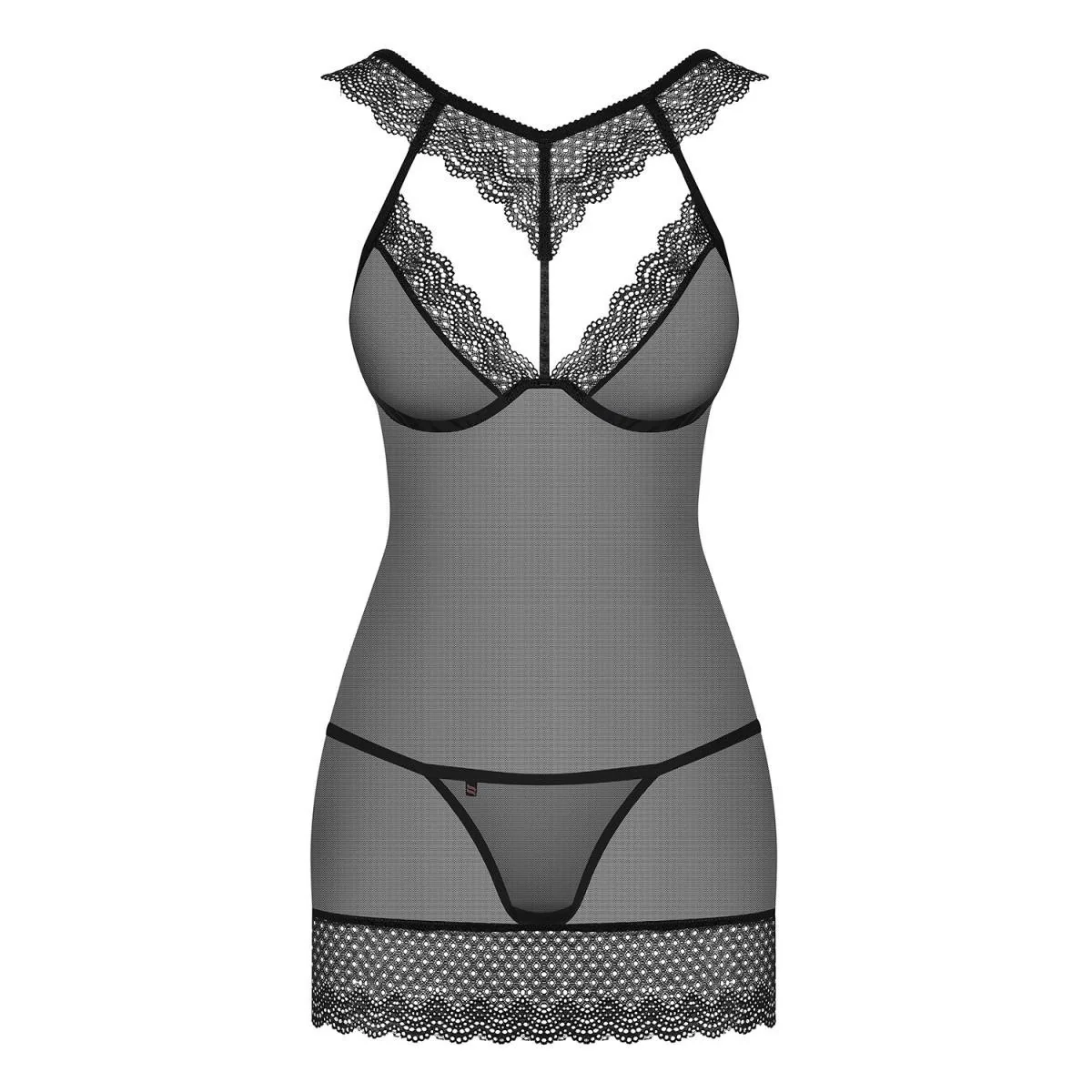 Chemise Schwarz 857-Che-1 von Obsessive kaufen | Fesselliebe