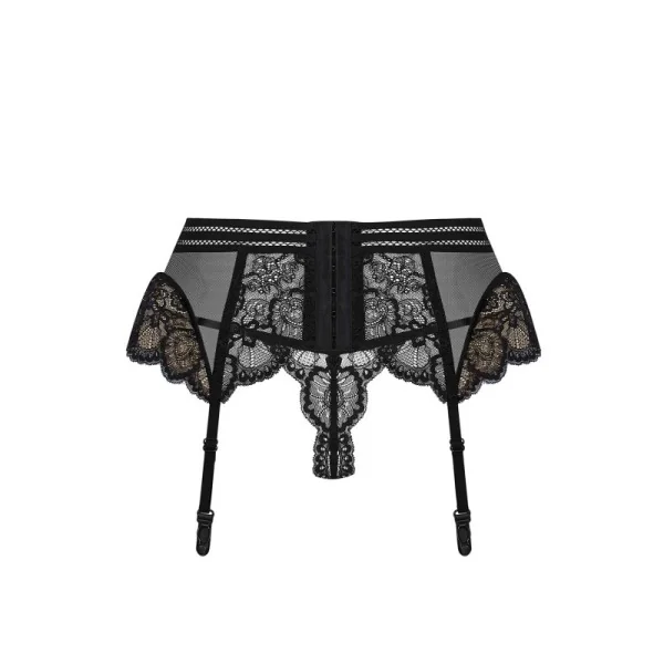 Strumpfhaltergürtel + T-String Schwarz 853-Gar-1 von Obsessive kaufen | Fesselliebe