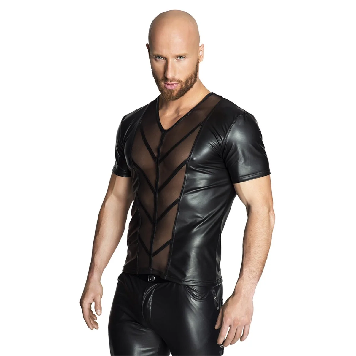 Schwarzes Shirt H029 von Noir Handmade kaufen | Fesselliebe