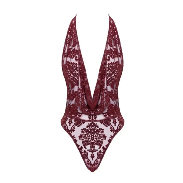 F386 BODY KINK ROYAL MIT WASSERFALLAUSSCHNITT VON NOIR HANDMADE