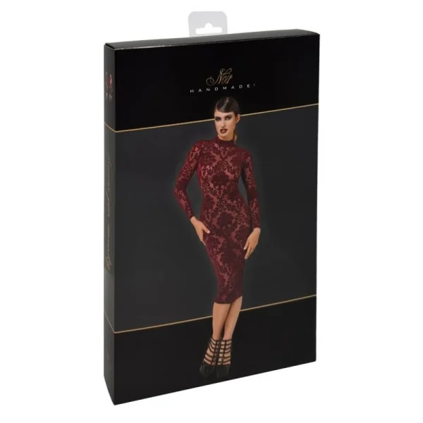 F384 HALBLANGES FLOCKKLEID KINK ROYAL VON NOIR HANDMADE