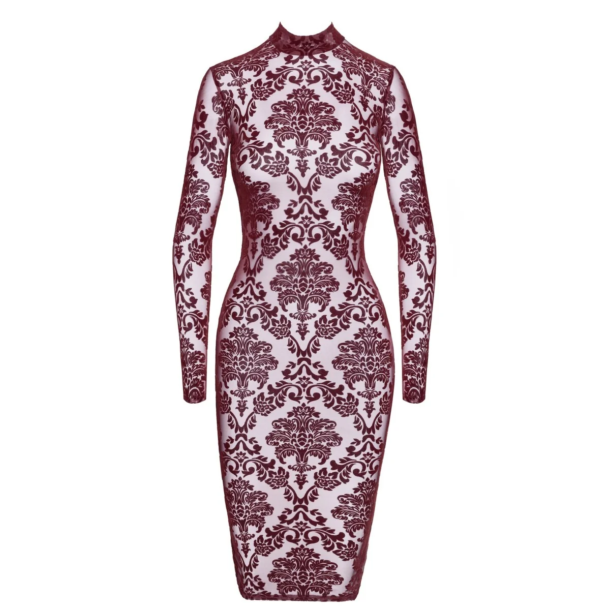 F384 HALBLANGES FLOCKKLEID KINK ROYAL VON NOIR HANDMADE