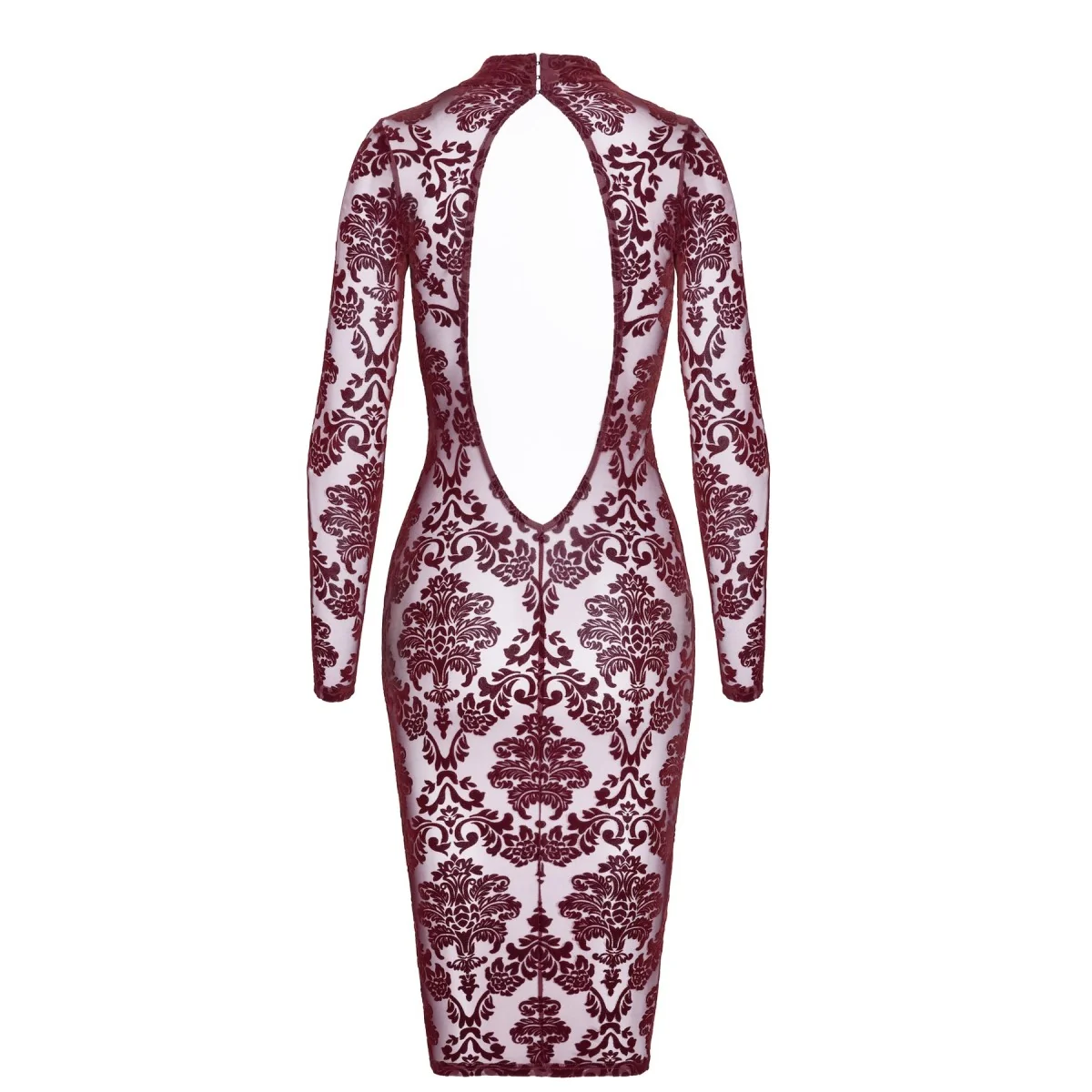 F384 HALBLANGES FLOCKKLEID KINK ROYAL VON NOIR HANDMADE